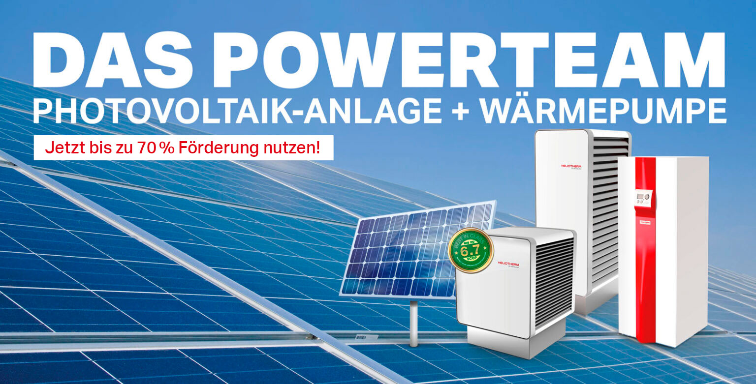 Schweigatz Das Powerteam Photovoltaikanlage + Wärmepumpe Jetzt 70 % Förderung nutzen
