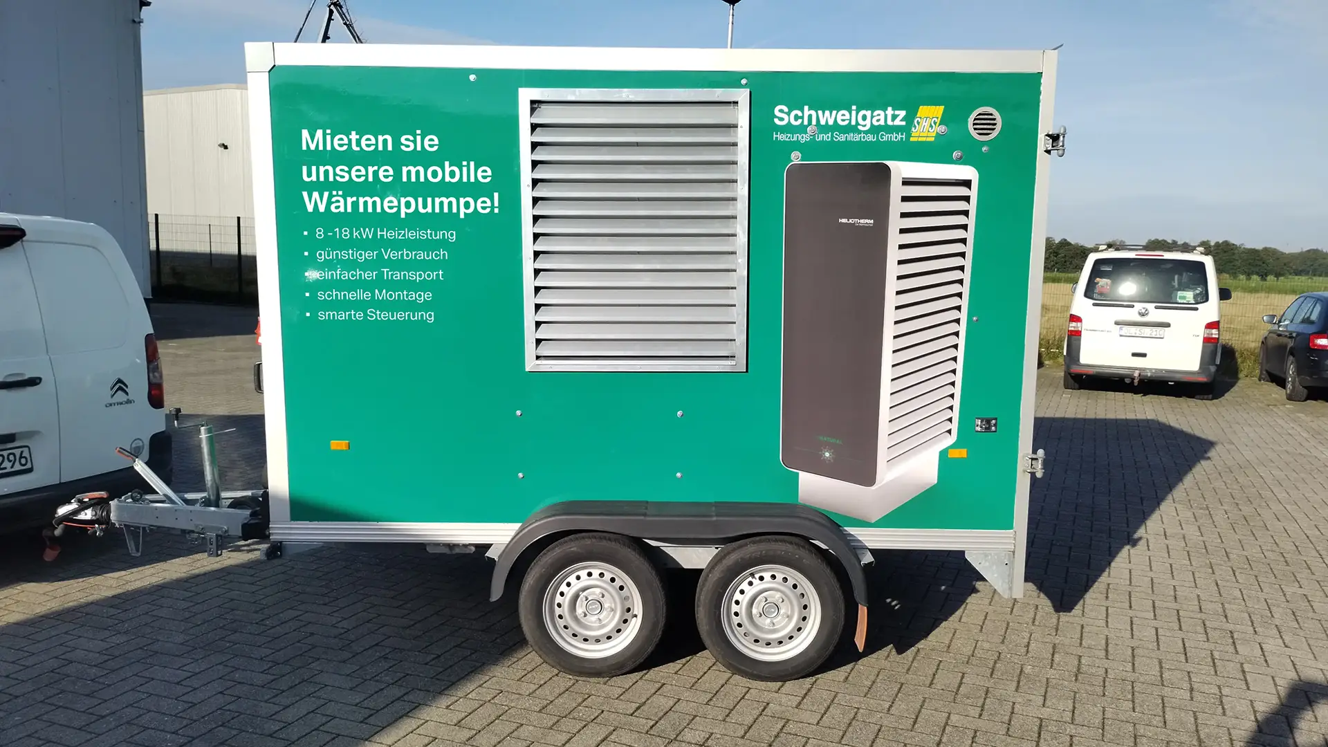 Schweigatz Oldenburg Mobile Wärmepumpe mieten