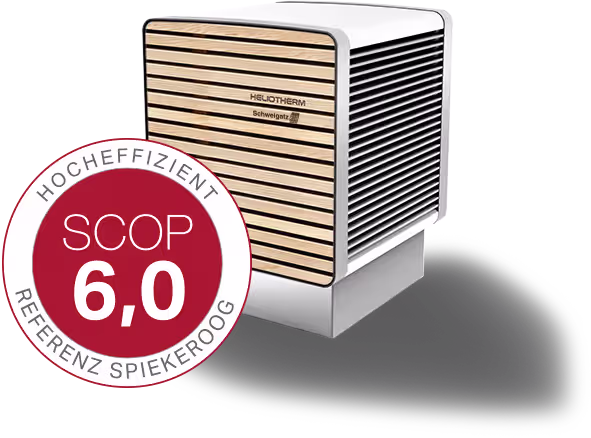 Schweigatz Oldenburg Luft Split Wärmepumpe Basic Comfort Heliotherm Holzoptik